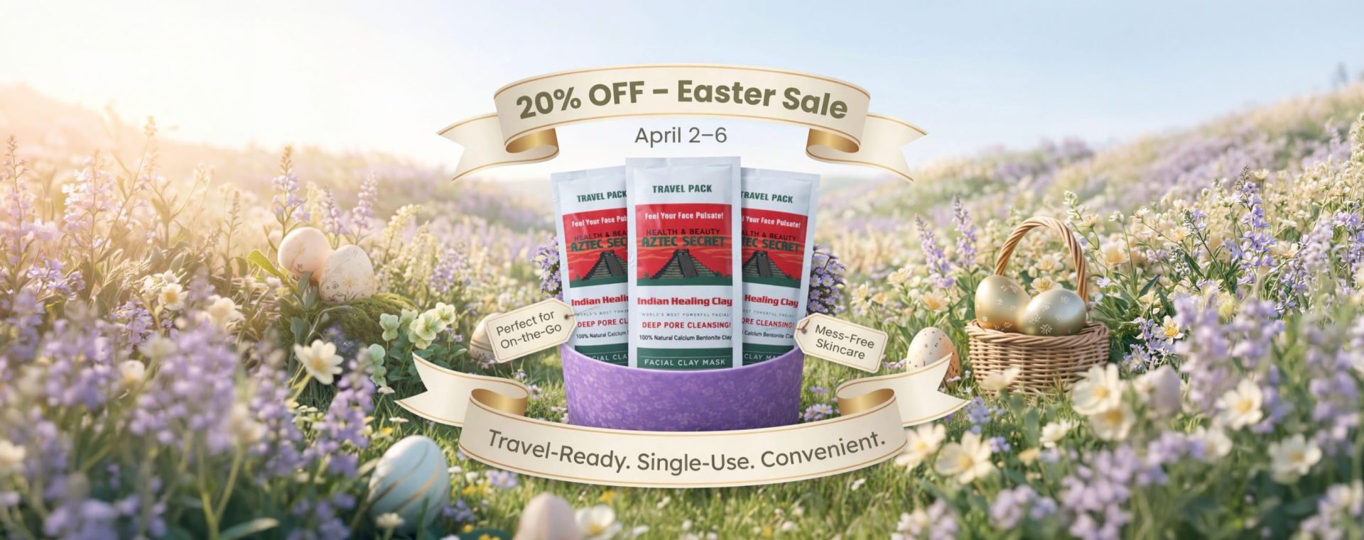 Easter banner expanded with travel packs