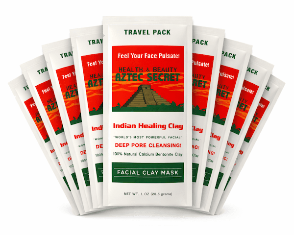 Aztec Secret TSA-Friendly Travel Size Clay Mask – 8-Pack